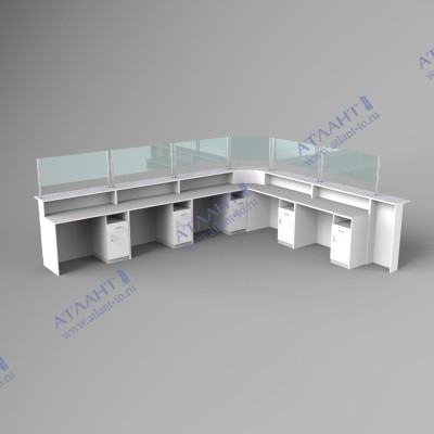 Стойки регистратуры СРПС-1 сборка