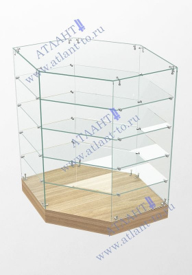 Стеклянный прилавок ПТР3