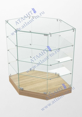 Стеклянный прилавок ПТР2Д